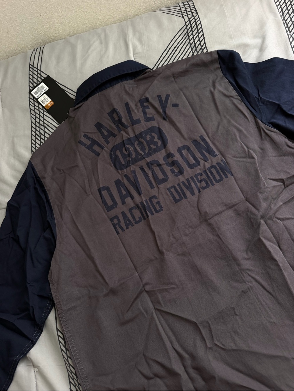 Harley-Davidson Navy & Gray Racing Division Shirt